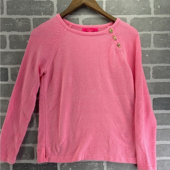 NWT Lilly Pulitzer Pippin Sweater Mandevilla Baby Pink Size Small - Picture 1 of 7